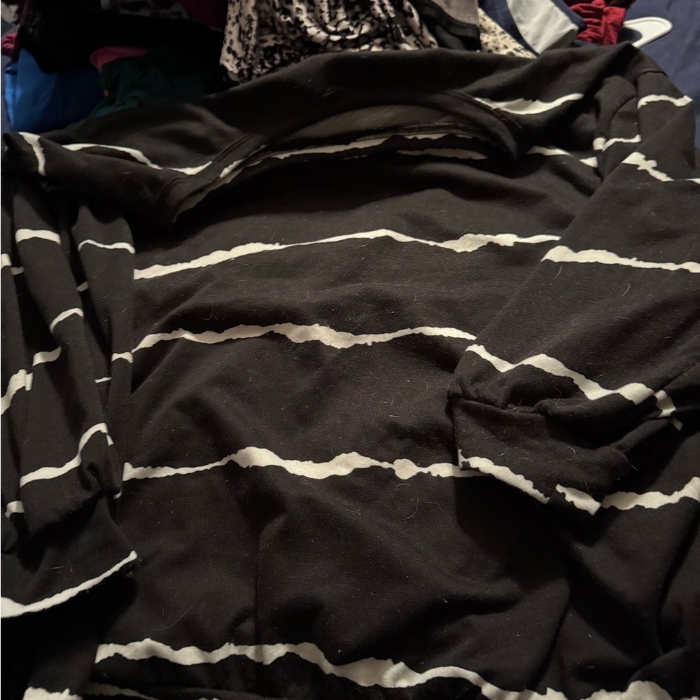 Black and White Striped Sweater